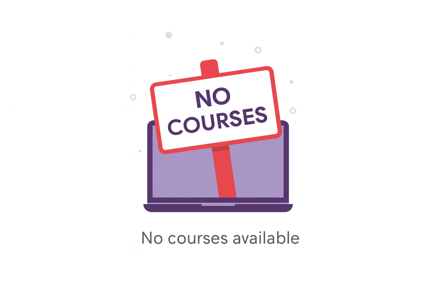 No courses available