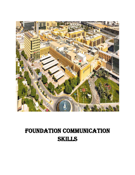 Foundation Communication Skills-English Speaking and Listening